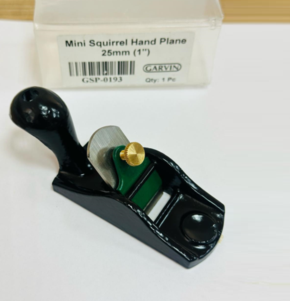 Новинка! Рубанок металлический мини ладонный Mini Squirrel Hand Plane 85 мм, лезвие 25 мм GARVIN SSP-0193