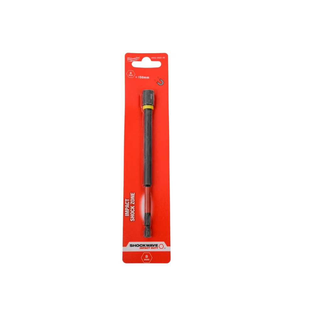 Новинка! Насадка магнитная торцевая Milwaukee SHOCKWAVE 1/4"Hex, 8 х 150 мм 4932492446