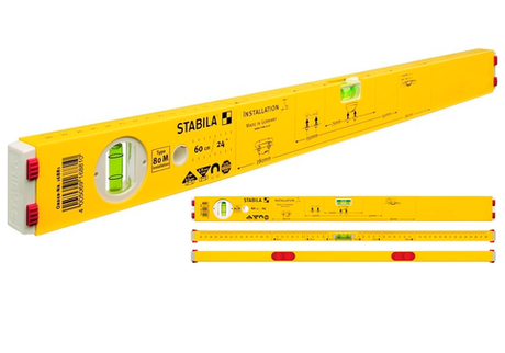 Уровень сантехника STABILA  80M Installation  100 см арт.16882