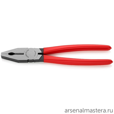 АКЦИЯ ЗИМА 2026! Плоскогубцы комбинированные 250 мм (ПАССАТИЖИ) фосфатированные, обливные ручки 03 01 250 KNIPEX KN-0301250