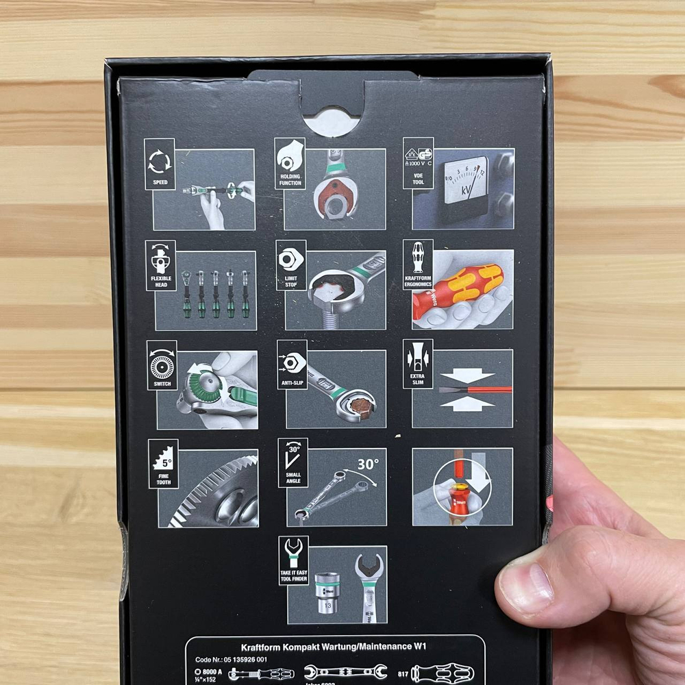 АКЦИЯ WERA ХИТ! Набор сервисный 35 предметов Инструменты для электриков Kraftform Kompakt W 1 VDE WERA WE-135926