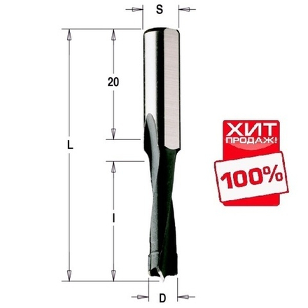 ВЕСНА СКИДКИ ХИТ! Фреза HW для дюбельного фрезера MAFELL 6 x 30 x 58 Z2 S8 RH CMT 312.060.11