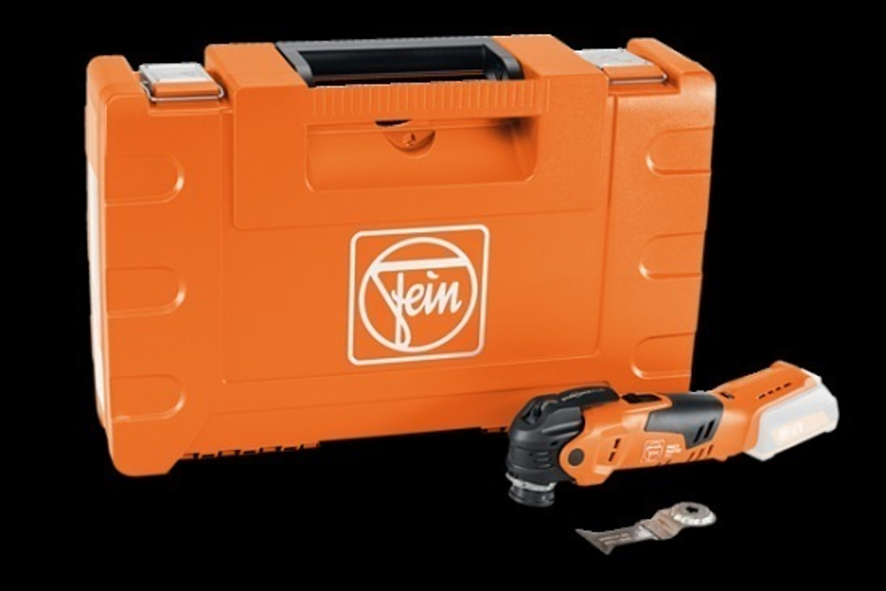 Новинка! Инструмент универсальный аккумуляторный MultiMaster AMM 300 Plus Select 12 В , Универсальное пильное полотно E-Cut 44 мм, в кейсе 7 129 32 62 00 0 Fein 71293262000