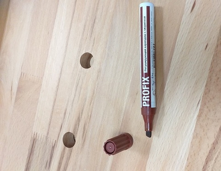 ЗИМНИЕ СКИДКИ ХИТ! Ретуширующий карандаш PROFIX с морилкой для реставрации цвет 30 Вишня Borma EN0800CI