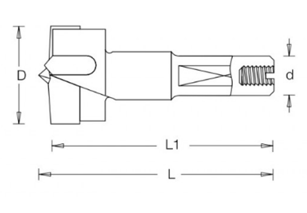 Сверло чашечное левое для присадочного станка DIMAR D 30 x 55.5 x 57.5 d 10 x 26 LH 2031227