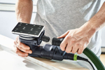 Аккумуляторная шлифовальная машинка Rutscher RTSC 400-Basic 18 В с подошвой, кожухом, мешком в систейнере FESTOOL 576347
