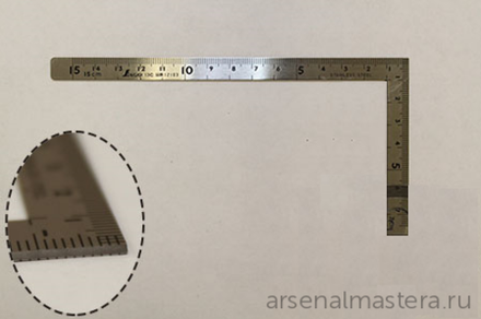ХИТ! Угольник столярный плоский Shinwa 150 х 75 мм Sh 12103 М00003468