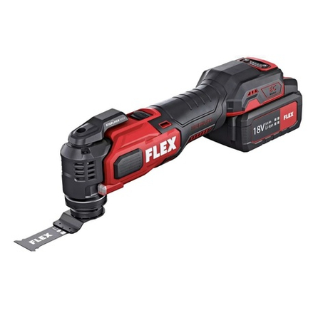 Новинка! Комплект MT 18.0 EC / 5.0 Set Аккумуляторный многофункциональный инструмент (реноватор), Два Аккумулятора 5 Ач , Быстрое зарядное устройство 9А в кейсе FLEX 518417