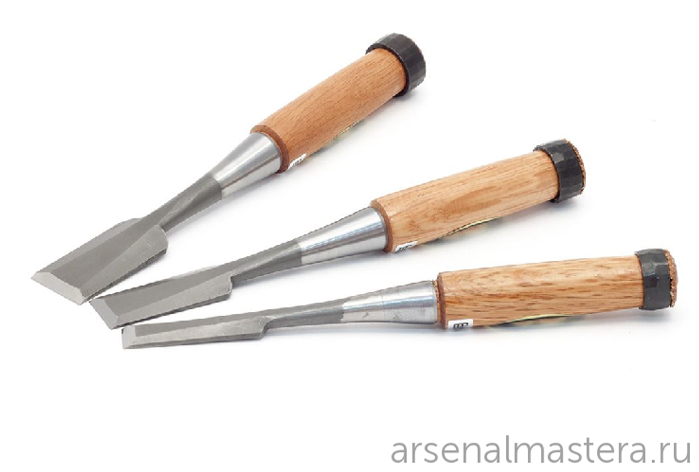 ХИТ! Комплект Стамески японские HSS (S1) 3 шт (15, 24, 30 мм) в боксе S1 Miki Tool М00012227