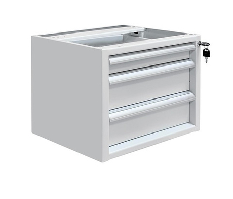 ХИТ! Тумба металлическая подвесная ТПМ 490 х 580 х 354, имеет 1 ящик: 45 х 400 х 505 мм, 2 ящика — 110 х 400 х 505 мм Gresson ТПМ-3