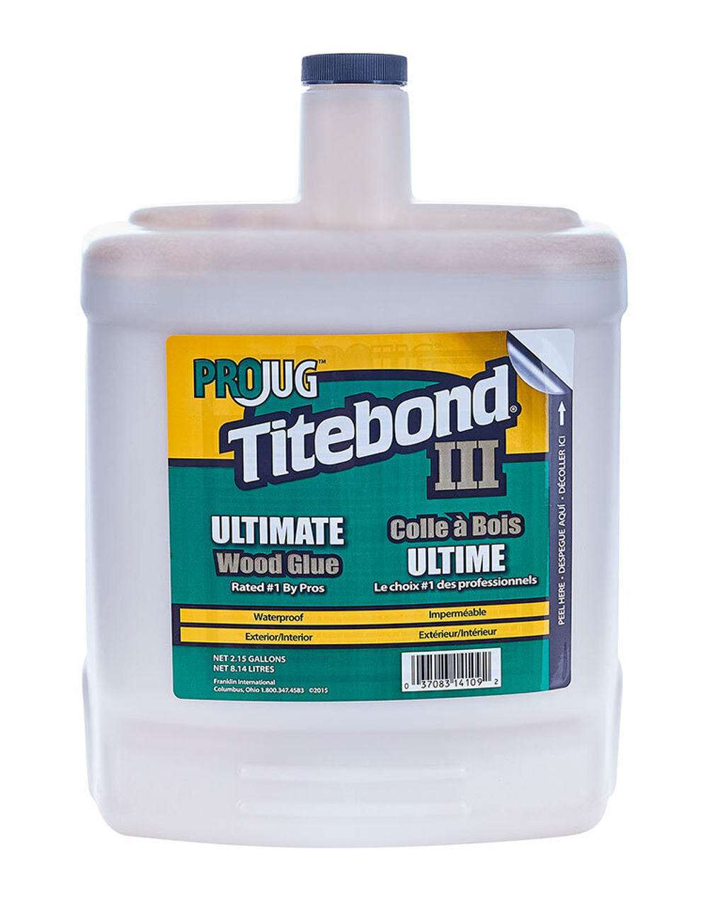 Клей повышенной влагостойкости Titebond III Ultimate Wood Glue 14109 кремовый 8,14 л