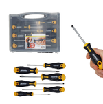 Новинка! Набор отверток 6 шт. Felo Ergonic SL3.0-4.0-5.5-6.5, PH1-2 в кейсе 40020636