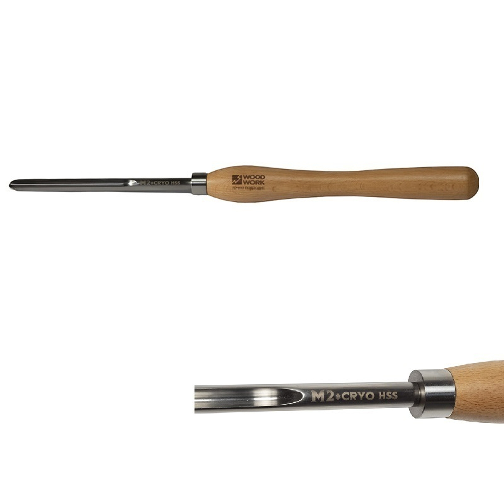 Токарный желобочный резец 16 мм HSS M2 Woodwork PWT-016