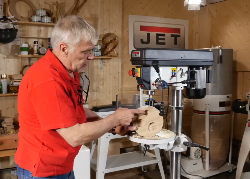 Новинка! Настольный сверлильный станок профессиональный JET JDP-13FM 0,55 кВт, 220В сверление дерево, металл, пластмасса 10000440M