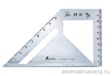 ХИТ! Шаблон угловой - угольник Shinwa 163 х 15 х 5 мм Sh 62081 М00003451