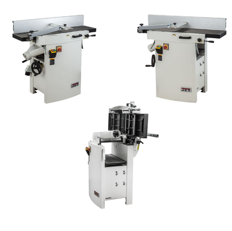 Новинка! Фуговально - рейсмусовый станок JET JPT-260HH 2,7 кВт, 220 В, с валом Helical, комбинированный JR021