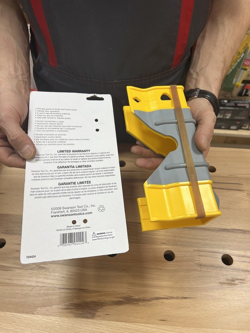 ХИТ! Уровень для деревянных стоек WOOD MAGNET Swanson T04424