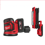 АКЦИЯ ОСЕНЬ 2025 Инструмент в подарок! Комплект: Аккумуляторный Шлифовальная машина M18 BOS125-502B с 2 аккумуляторами, быстрозарядным устройством 4933464229 и Фонарь светодиодный M18 ABL-0 4933498147 MILWAUKEE N072-2AM / PT2509012