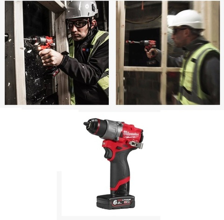 ВМЕСТЕ ВЫГОДНО 2026! Набор M12 FUEL FPP2A2-402X Аккумуляторные ударная дрель FPD2-01, винтоверт 1 / 4 FID2-01, 2 шт Аккумулятора B4, Зарядное устройство C12 C в кейсе MILWAUKEE 4933480587