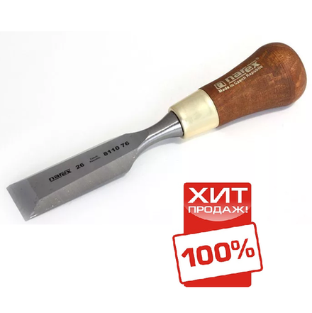 ЦЕНЫ НИЖЕ ХИТ! Стамеска зачистная короткая с ручкой 26 мм WOOD LINE PLUS Narex 811076