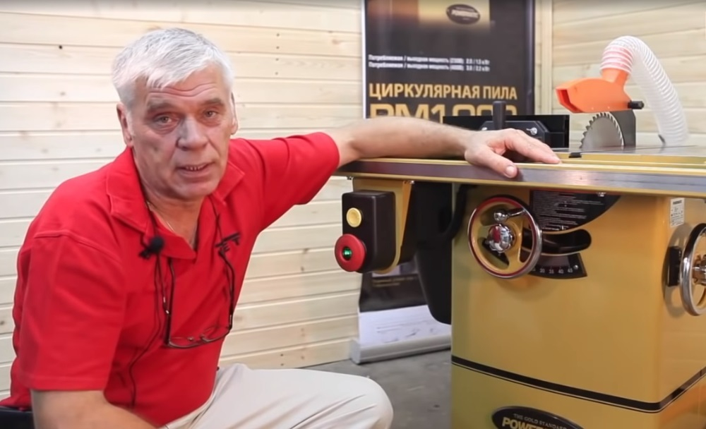 ХИТ! Профессиональная циркулярная пила Powermatic PM1000 диск 250 х 30 мм 2 кВт 220 В 1791000-RU