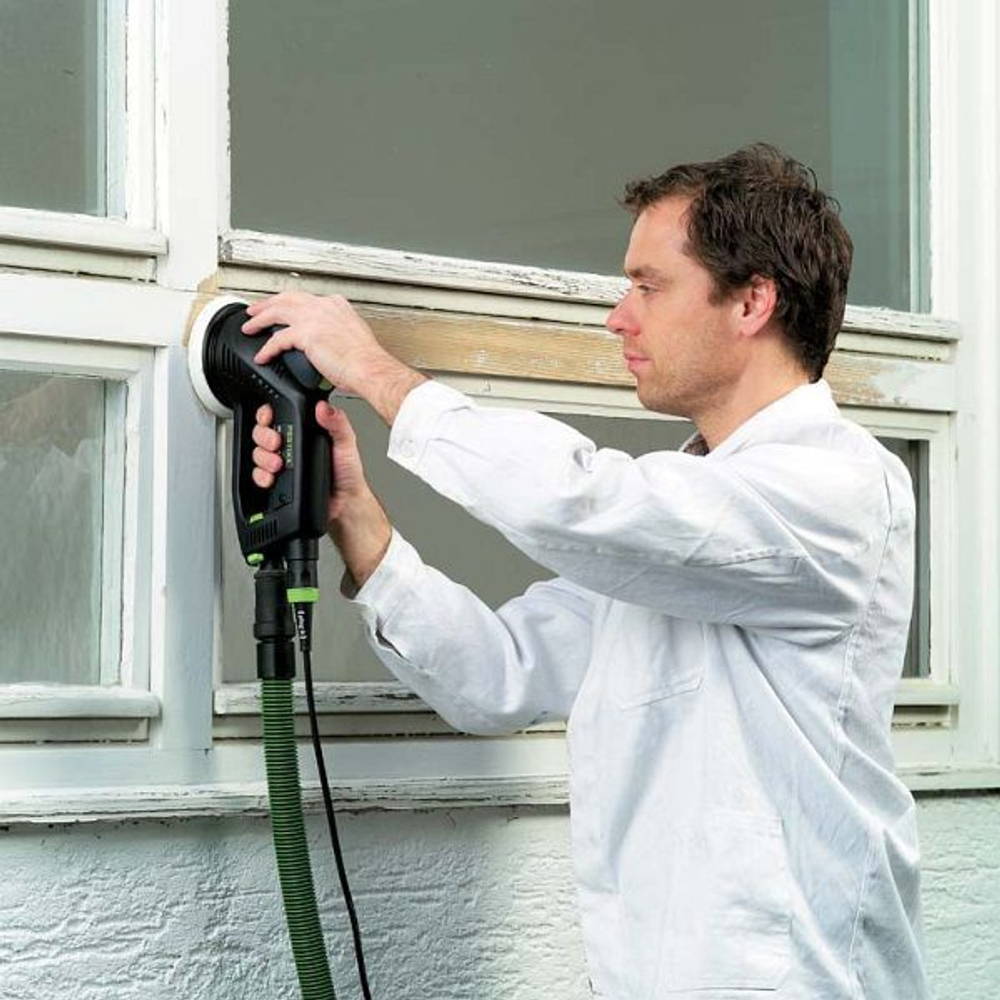 ХИТ! Эксцентриковая шлифовальная машинка с редуктором FESTOOL ROTEX RO 125 FEQ-Plus для грубого, тонкого шлифования и полирования в систейнере Systainer SYS3 M 187 576029