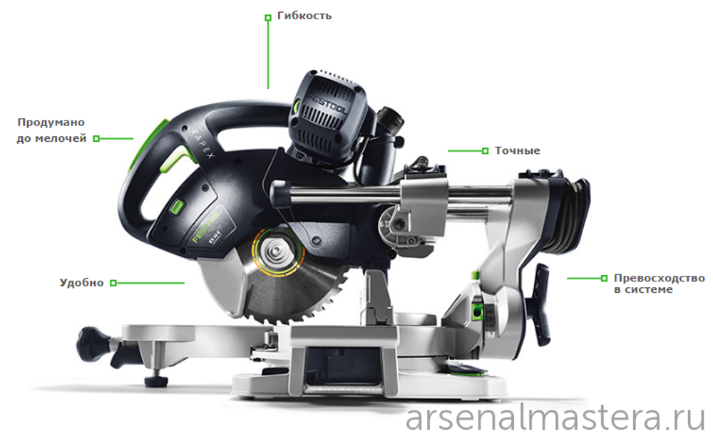 ХИТ! Торцовочная пила с протяжкой FESTOOL KAPEX KS 60 E 561683