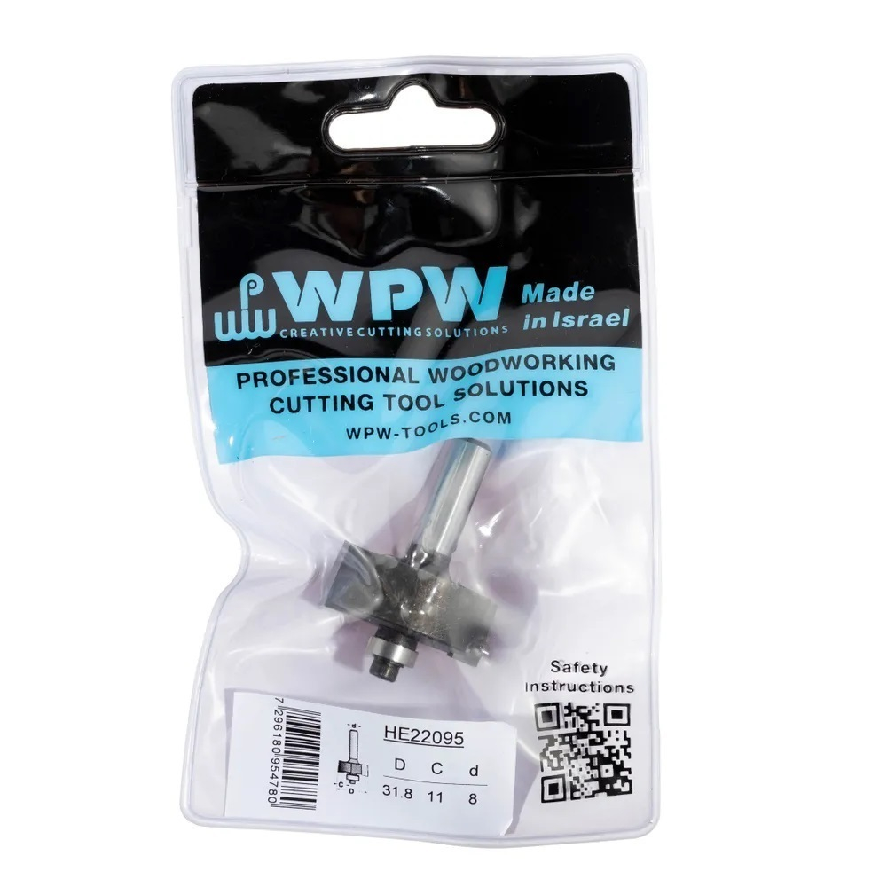 Новинка! Фреза четвертная Z 2  D 31,8  B 12 хвостовик 8 wp WoodPecker WPW  HE22095