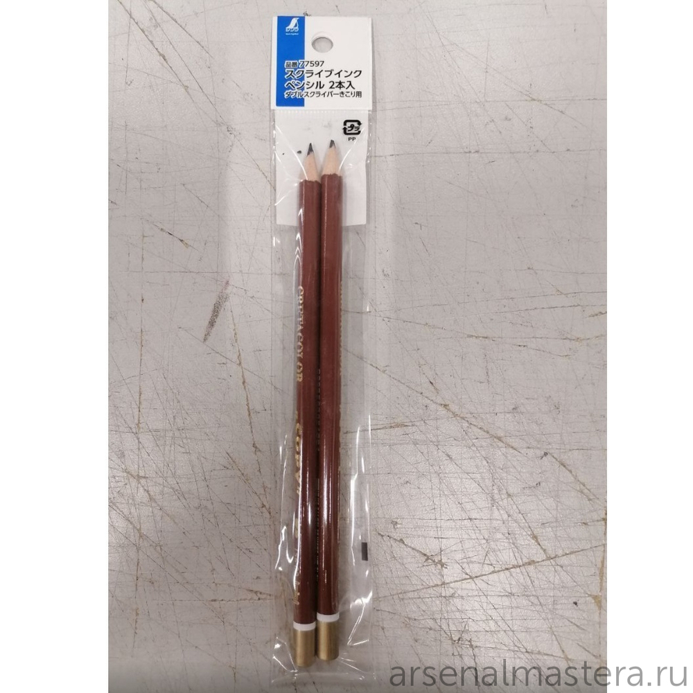 Карандаши чернильные химические 2 шт для плотницкой черты Shinwa Indelible Ink Pencil 77597 М00007791