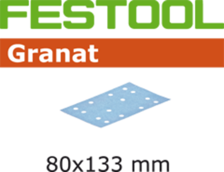 Материал шлифовальный FESTOOL Granat P 400, комплект из 100 шт. STF 80x133 P400 GR 100X 497126