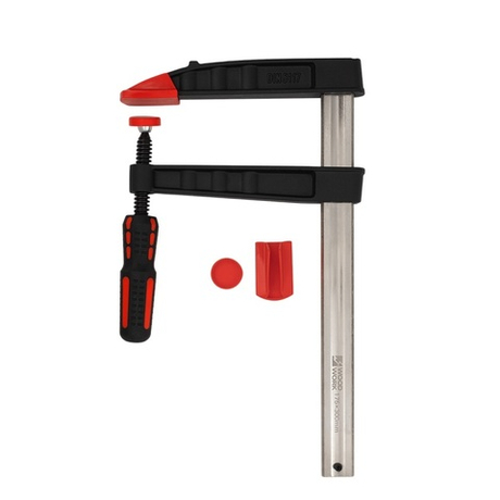 ЗИМОЙ ВЫГОДНЕЕ! Струбцина из ковкого чугуна F - образная 300 х 175. усилие прижима до 470 кг DIN5117 Woodwork FCF-3017