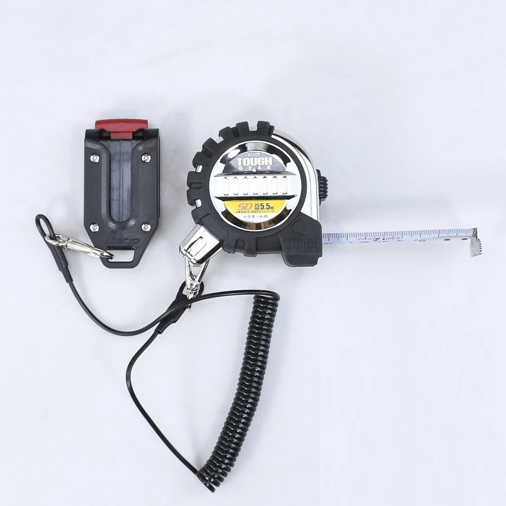 Рулетка Tough Gear SD, 5.5 м, 25 мм, с магнитным зацепом, со спиральным шнурком Shinwa М00021646