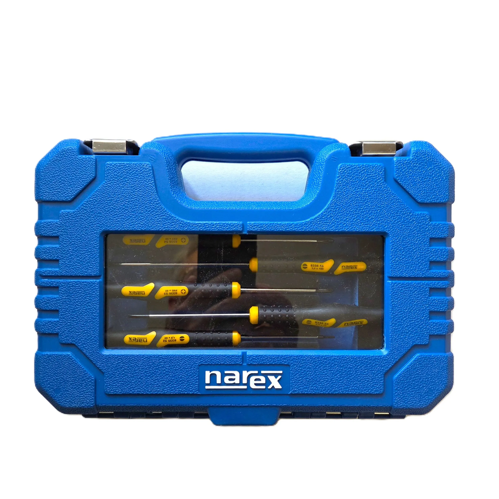 Новинка! Набор микро отверток 6 шт. Narex Micro Line Profi РН+ШЛИЦ в кейсе 862651