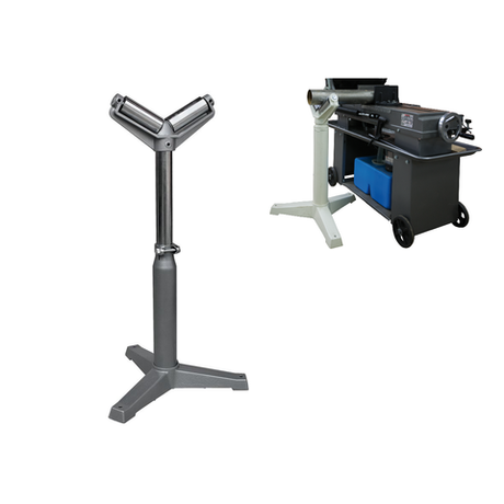 Новинка! Роликовая опора JET HRS-V V-образная, для проведения обработки металлических цилиндрических заготовок на ленточнопильных станках 52000100