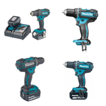 Новинка! КОМПЛЕКТ: Аккумуляторная дрель - шуруповерт Makita XPT 18 В, ДВА Аккумулятора 4 А·ч, Зарядное устройство, Кейс, Max D сверления металл 13 мм, дерево 38 мм DDF482RME
