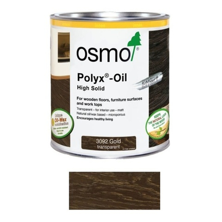 Цветное масло с твердым воском "Эффект металик" Osmo 3092 Золото 0,125 л Hartwachs-Ol Farbig слабо пигментированное для внутренних работ Osmo-3092-0.125 10300076