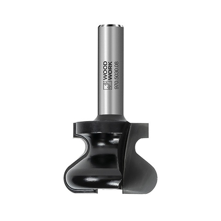 Фреза профильная для скрытых ручек D 30 I 22 L 52 S 8 мм R 5 / 2,8 Woodwork 970.5030.08