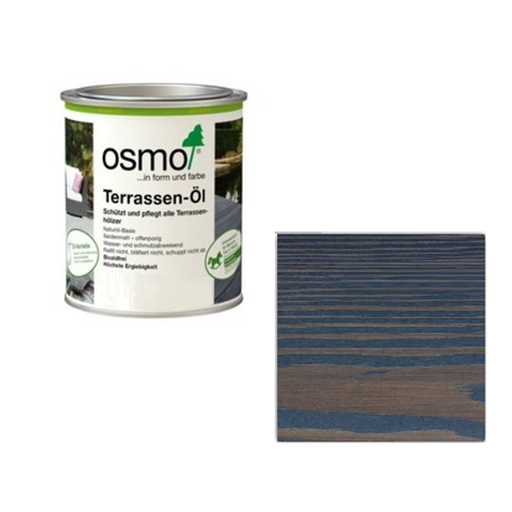 Новинка! Масло для террас и садовой мебели OSMO Terrassen-Öle 028 Сигнальный черный 0,22 л для наружных работ 028001