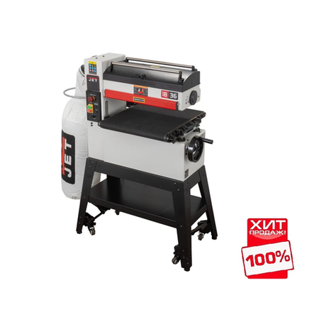 ХИТ! Барабанный шлифовальный станок JET JWDS-460-M 1,8 кВт 230 В, Ширина шлиф. ленты 76 мм, толщина заготовки 3-115 мм, Ширина области шлифования в 2 прохода 457 (914) мм JR009