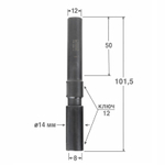 Новинка! Удлинитель для фрез D 8  S 12 Woodwork 796.1208.12