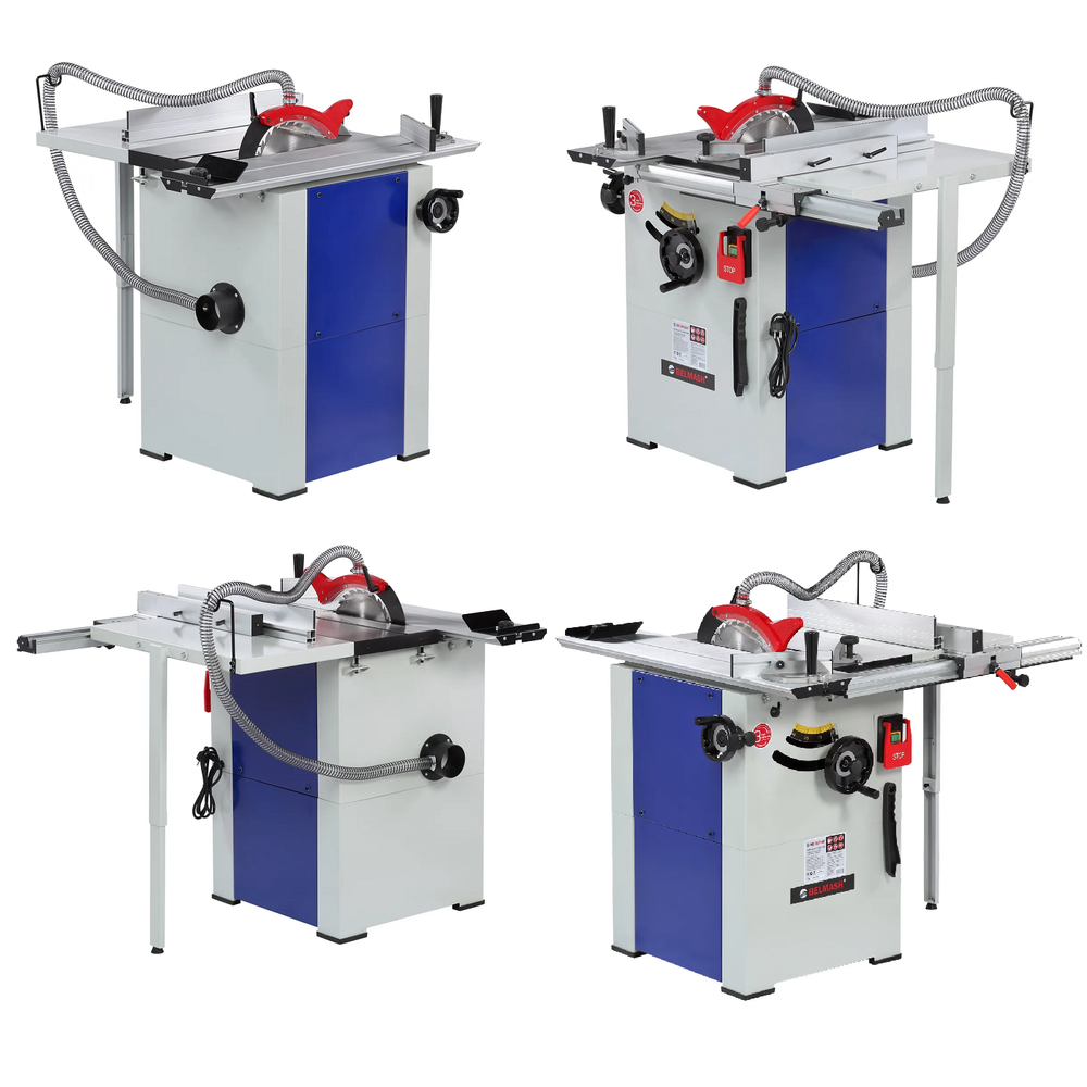 АКЦИЯ ЧЕРНАЯ ПЯТНИЦА! Станок деревообрабатывающий многофункциональный, круглопильный с подвижным столом, пила циркулярная BELMASH TS-250ST1000 2,2 кВт 220 В, Диск 254 / 30 мм, распиловка, строгание, отбор четверти S192A
