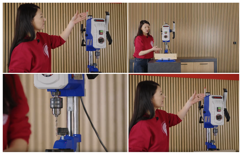 Новинка! Станок сверлильный вертикальный BELMASH DP250-13MVS 220В 0,8 кВт, для сверления сквозных и глухих отверстий, рассверливания и нарезания резьбы в металле, дереве и пластике S348A