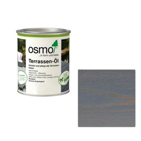 Новинка! Масло для террас и садовой мебели OSMO Terrassen-Öle 024 Серый базальт 0,22 л для наружных работ 024001
