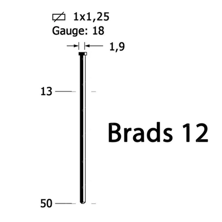 Новинка! Шпилька для пневмоинструмента 25 мм Omer 12/25 galv 5000 шт Senco 12/25