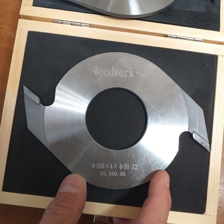 ХИТ! Набор фрез 10 шт для сращивания древесины по длине на микрошип D 160 d 50 в деревянном кейсе Woodwork 55.160.50