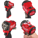 Легкий старт: Аккумуляторный импульсный гайковерт Milwaukee M12 FUEL FCIWF38G3-0, субкомпактный ударный с фиксацией фрикционным кольцом 3/8'' 4933493451