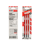 Новинка! Пилки лобзиковые 3 шт. Woodwork I=155 W=10 L=180 TPI=6 дерево, быстрый рез прямой, для электролобзика JT-744D