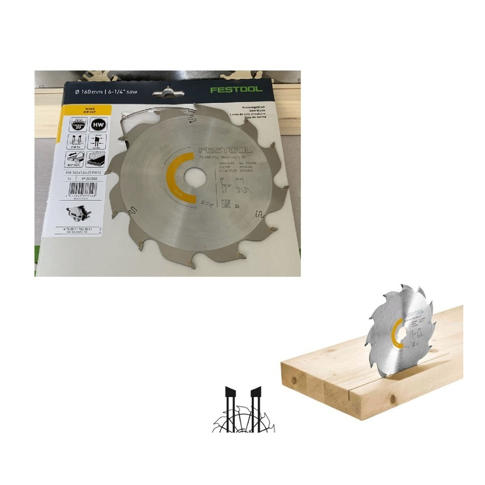 ВЕСНА СКИДКИ ХИТ! Пильный диск WOOD RIP CUT HW 160 x 1,8 x 20 PW12 FESTOOL 205550