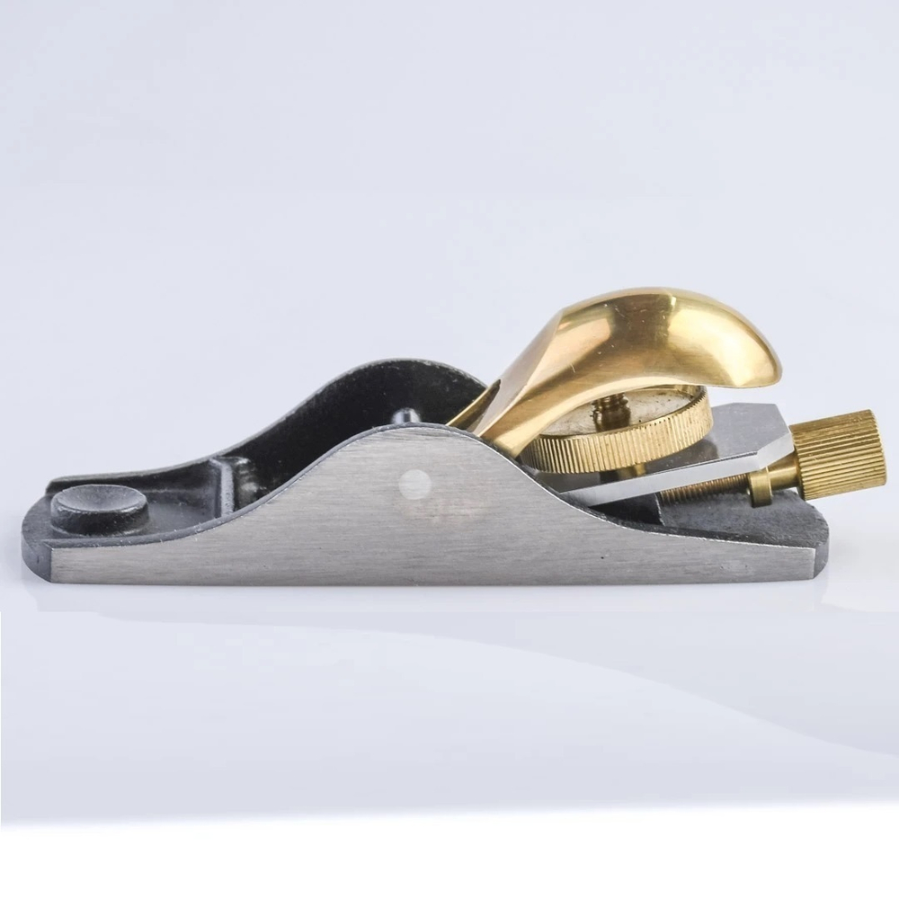 ХИТ! Рубанок N 102 Low Angle Block Plane для торцов и сучковатой древесины, доводки ласточкиных хвостов и др. высокоточных столярных работ GOLDRATIO М00023641