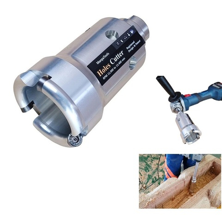 Новинка! Фрезерная насадка Holes Cutter 4 дюйм D 74 мм, Насадка 74 х 140 мм с тремя резцами диаметром 12 мм Manpa М00019727